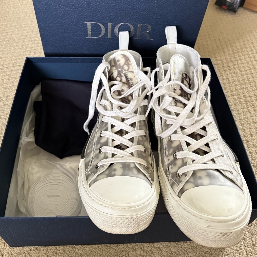 Dior Oblique Hightop Sneakers size 10 US men